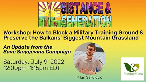 #NoWar2022 Workshop: How to Block a Military Training Ground