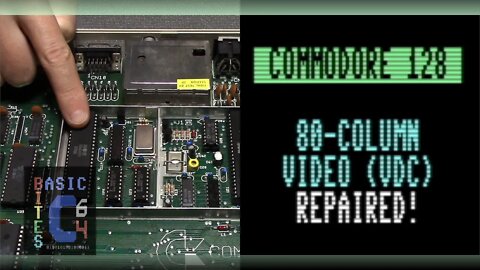 Commodore 128 80-column Video (VDC) FIXED!