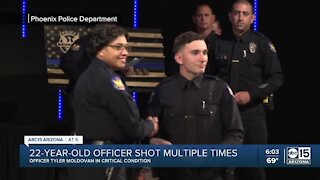 Valley police officer fighting for his life after being shot multiple times