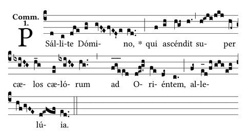 Psallite Domino - Communion antiphon for Ascension