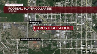 Citrus High School football player dies after collapsing at practice