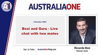 AustraliaOne Party - Bosi and Guru - Live chat with two mates