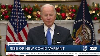 President Biden addressed the nation about mounting concerns over omicron variant