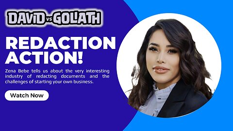 Redaction Action! - David Vs Goliath - Guest Zena Bebe - e62 #businesspodcast #businessadvice