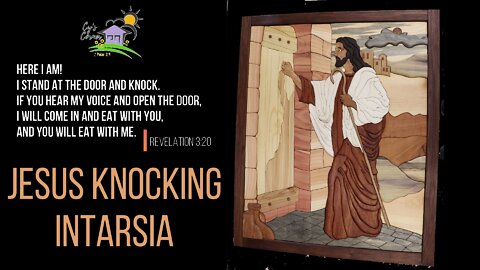 Jesus Knocking Intarsia