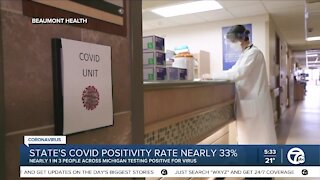 Nearly 1 in 3 people across Michigan State testing positive for COVID-19