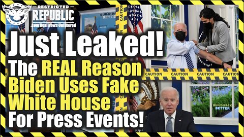 JUST LEAKED! The Real Reason Biden Uses Fake White House For Press Events!