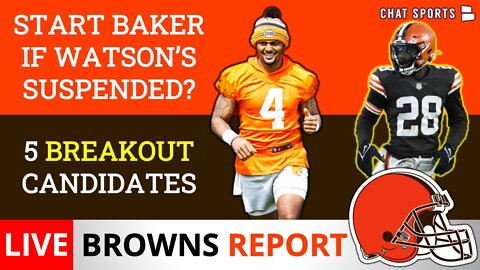 Browns Report LIVE: Should The Browns Start Baker Mayfield If Deshaun Watson Is Suspended?!