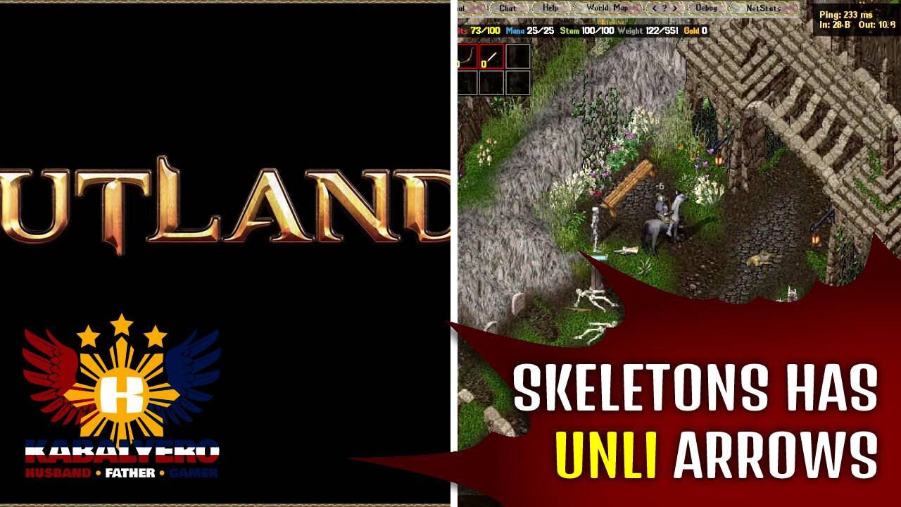 UO Outlands Gameplay [01/18/2022] Trying Out Archery, Skeleton Has