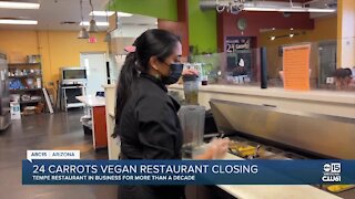 24 Carrots in Tempe closing after 13 years