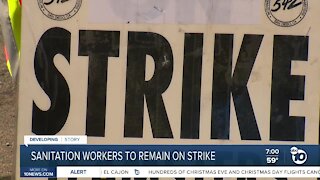 Republic Services sanitation workers remain on strike in San Diego County