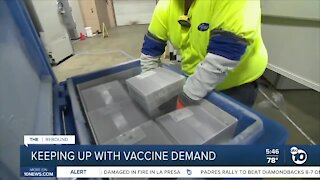 Keeping up with vaccine demand in California