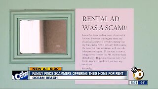 OB family discovers scammers offering their home for rent