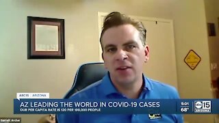 Arizona leading the world in COVID-19 cases