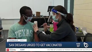 San Diegans urged to get vaccinated