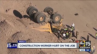 Construction worker hurt on the job in Mesa