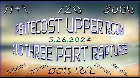 PENTECOST UPPER ROOM AND THREE PART RAPTURES