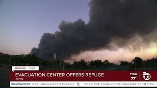 Evacuation center offers refuge from Valley Fire