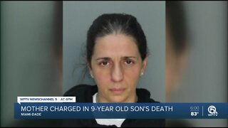 Mother charged in 9-year-old's death