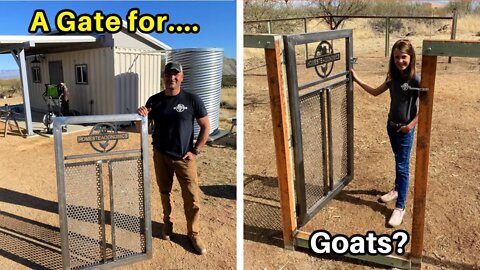 Making a DIY Welded Gate for a Goat Pen (Goat Project Pt 1)