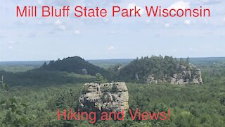 MILL BLUFF STATE PARK WISCONSIN / Hiking and Views!