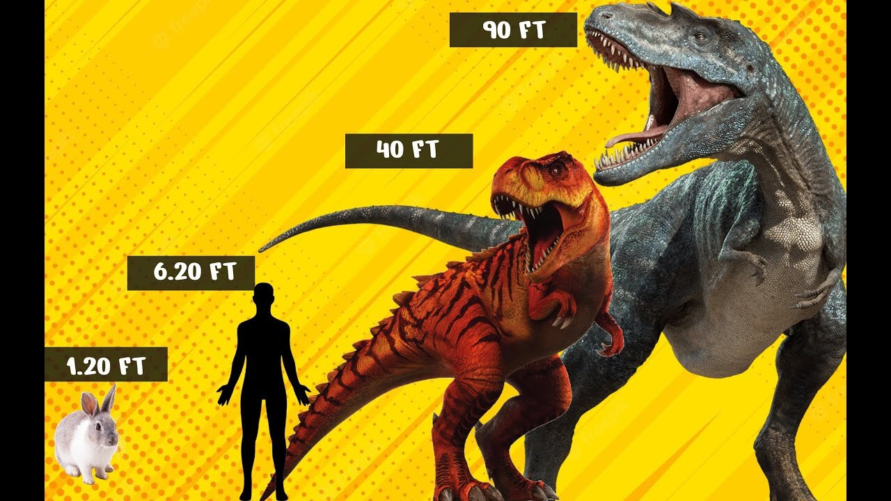 Dinosaurs Size Comparison - 2022