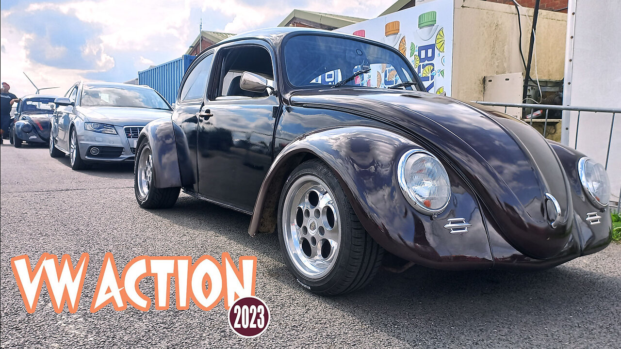 VW ACTION 2023 Drag Racing My Subaru Powered VW Bug RWYB Santa Pod