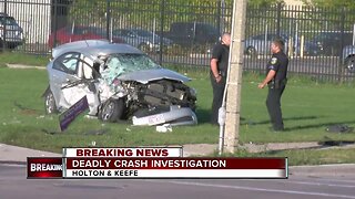 Deadly crash investigation in Milwaukee near Holton and Keefe