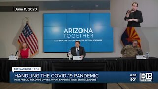 New public records unveil what experts told Arizona leaders about pandemic