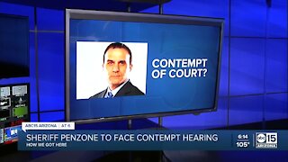Sheriff Penzone will face contempt hearing, judge says