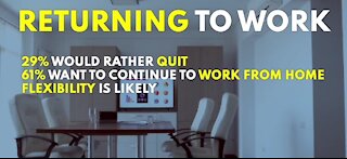 Survey shows people would rather quit than go back to work