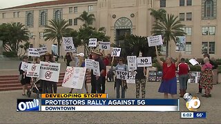 Protesters rally against 5G in San Diego