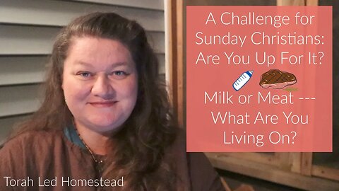 Milk or Meat --- What Are You Living On? A Challenge for Sunday Christians: Are You Up For It?