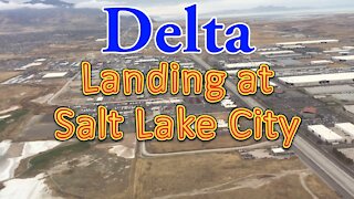 Delta flight landing at Salt Lake City