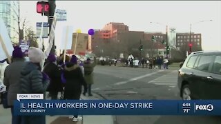 Healthcare workers strike in Chicago