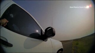 Body camera footage shows Arizona man shooting at New Mexico State Police officer