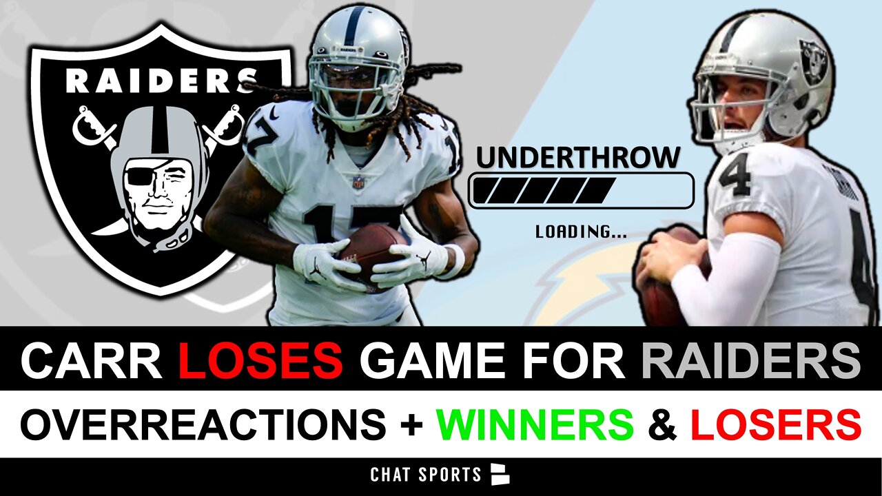 Turnovers, Offensive Line Woes in Raiders 24-19 Loss to Chargers