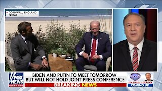 Pompeo: Biden Not Holding Press Conference With Putin Shows 'Enormous Weakness'