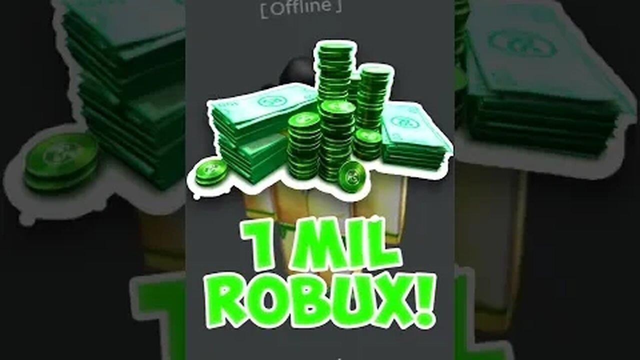 🤩😯 Roblox Gave Away 1 MILLION ROBUX FOR FREE!? #roblox #shorts