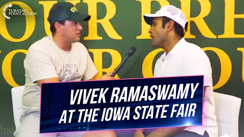 Vivek Ramaswamy at the Iowa State Fair