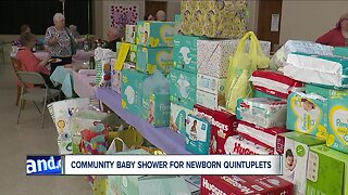 Barberton holds community baby shower for new parents of quintuplets