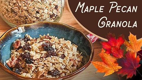 Easy Homemade Maple Pecan Granola Recipe - Make delicious granola YOUR way with YOUR ingredients!