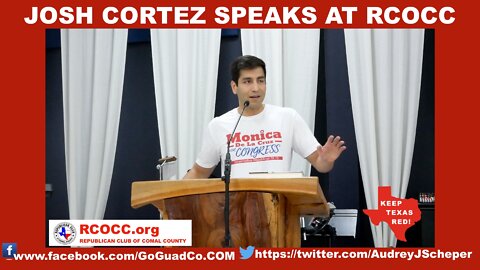 JOSH CORTEZ SPEAKS AT RCOCC