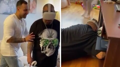 Nephew's VR prank on his uncle goes terribly (and hilariously) wrong