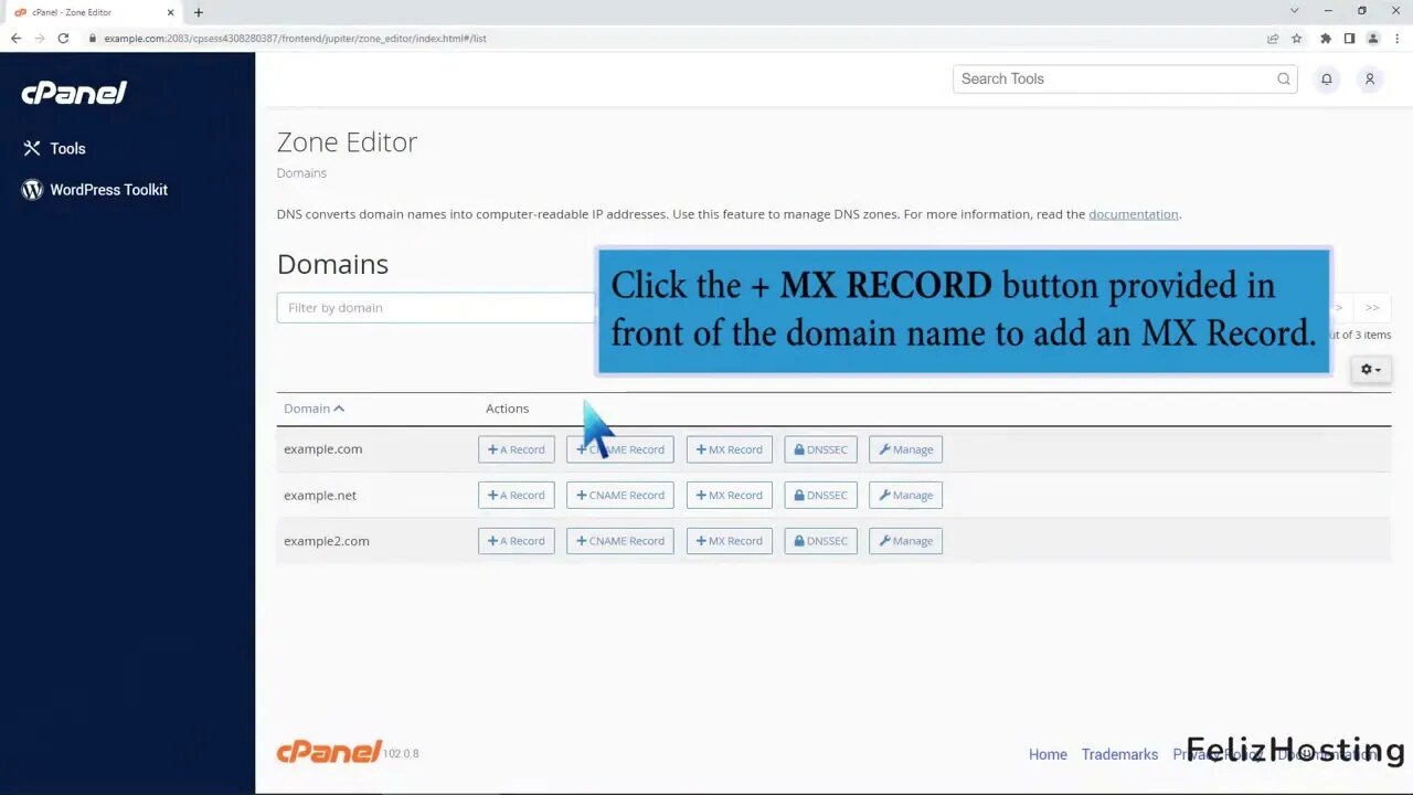 how-to-add-an-mx-record-in-cpanel-using-dns-zone-editor-with-felizhosting