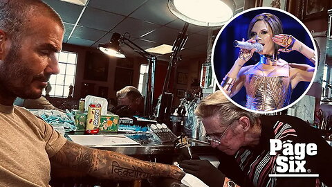David Beckham debuts new Spice Girls-inspired tattoo for wife Victoria