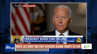 Biden lied about military advice on Afghanistan withdrawal which was confirmed during Senate hearing