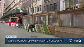 Project turns outdoor spaces into works of art