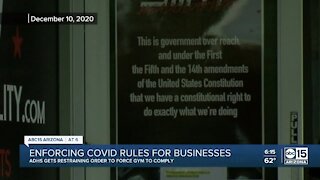 Enforcing COVID rules for Arizona businesses