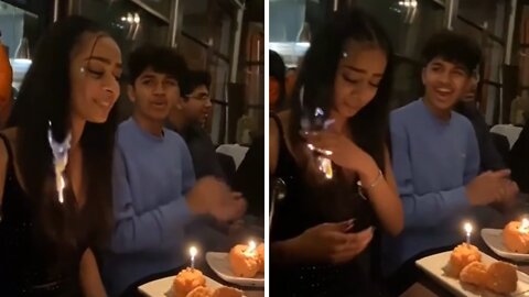 Birthday girl unintentionally sets her hair on fire